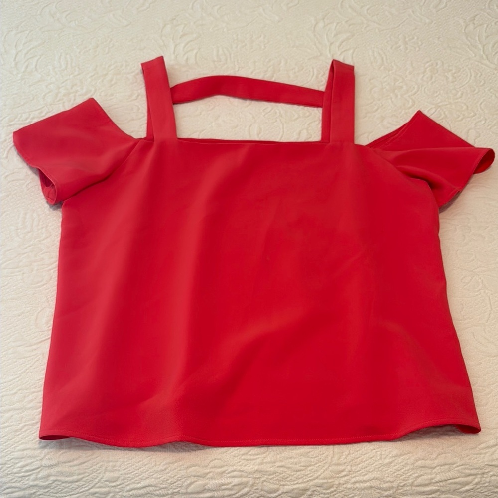 Bloomingdale’s Coral Off-Shoulder Top